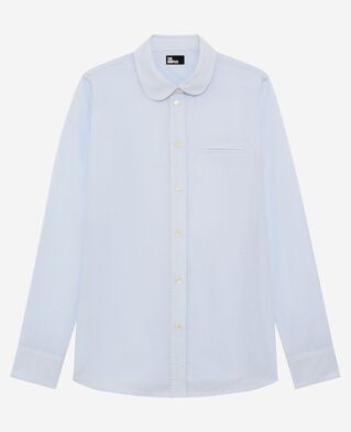 The Kooples DAMEN BLUE WHITE hemd mit hellblauen mikrokaros