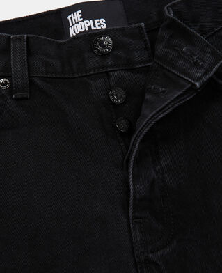 The Kooples FEMME BLACK WASHED jean droit noir