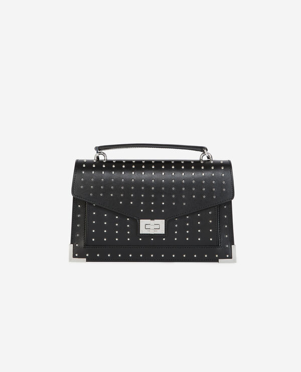 studded medium emily bag in smooth leather