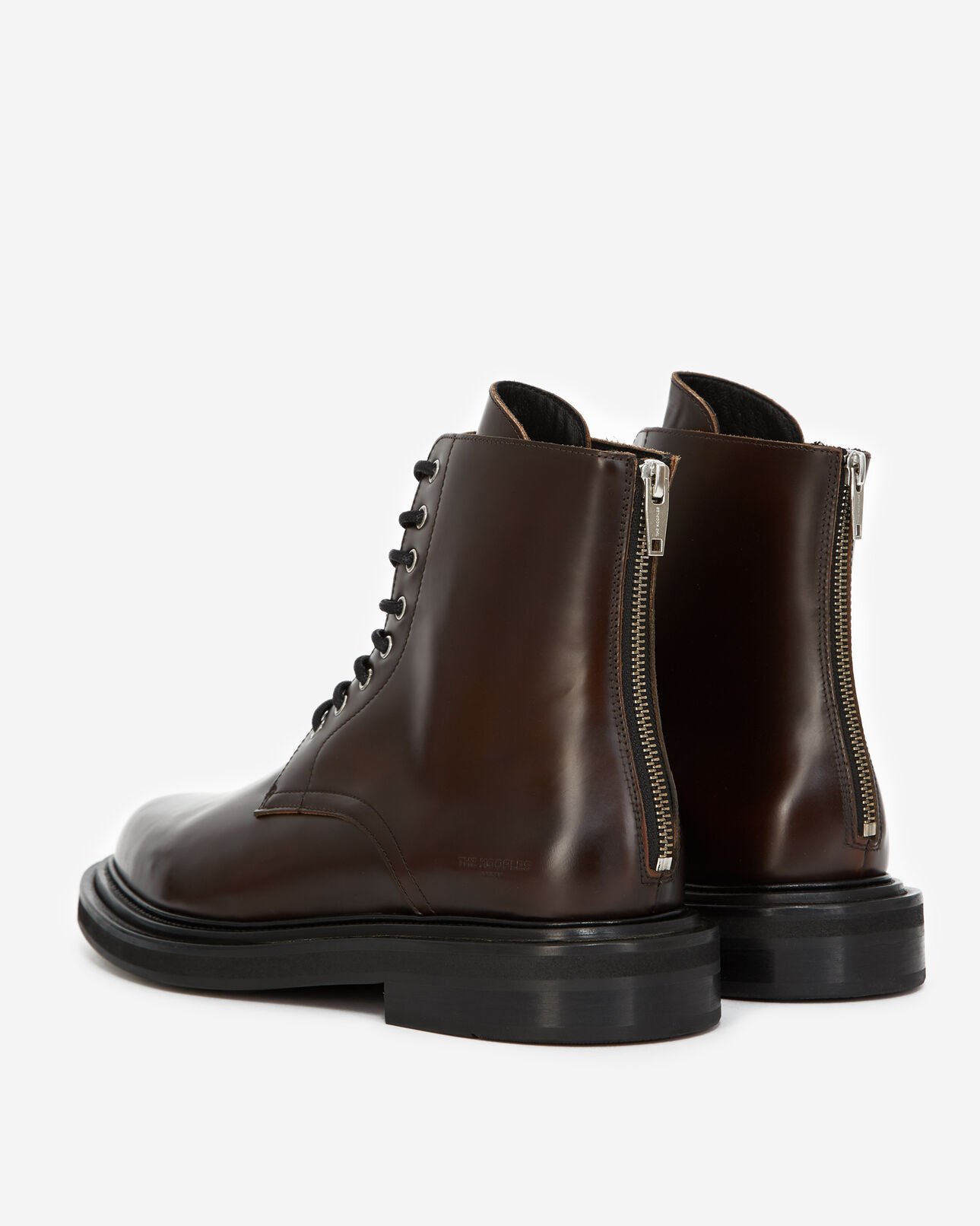 The Kooples HERREN BROWN lederboots braun dicke sohle