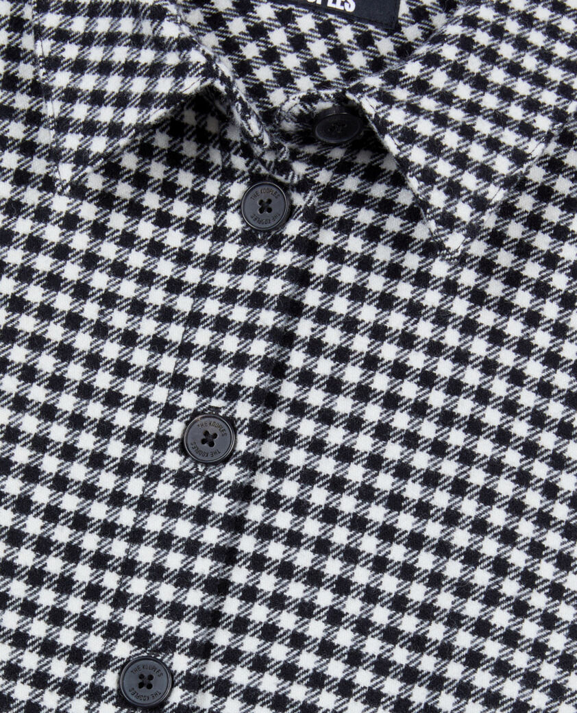 The Kooples WOMEN BLACK WHITE vicky check shirt