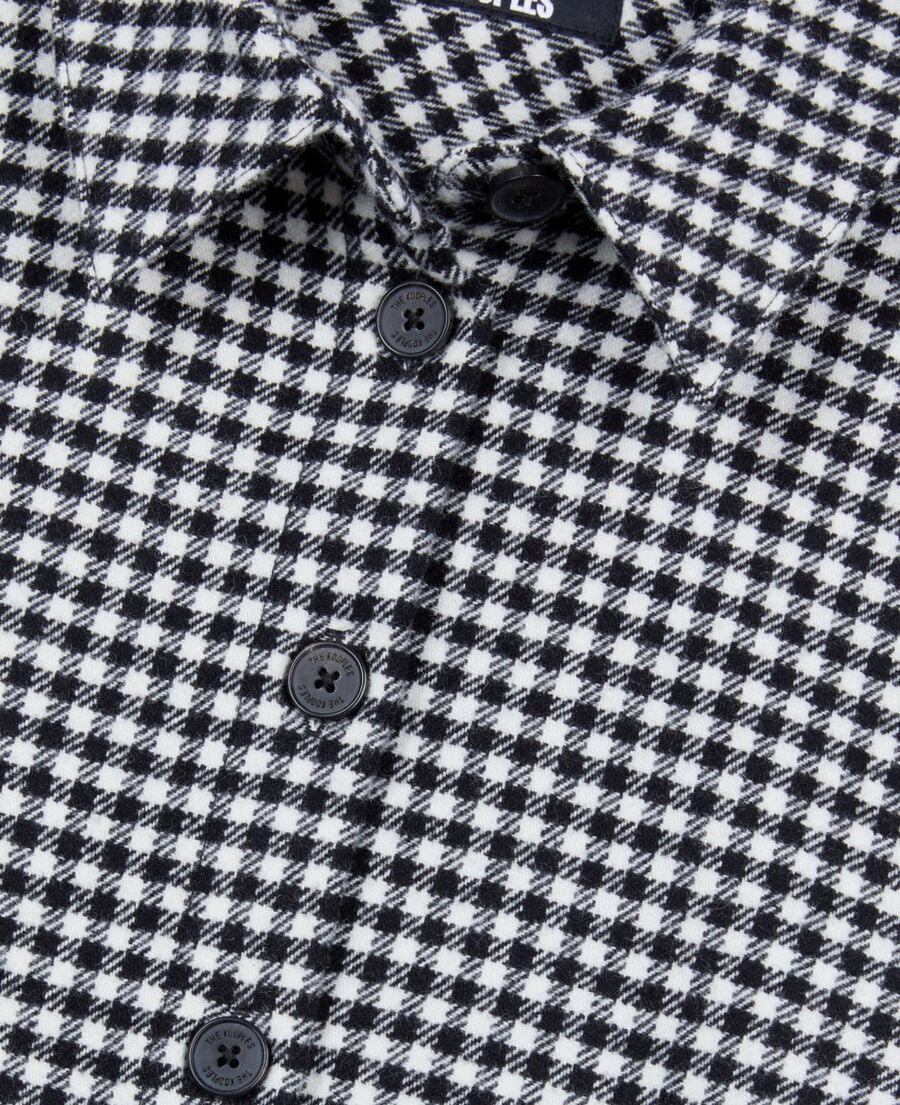 The Kooples FEMME BLACK WHITE chemise &agrave; carreaux vichy