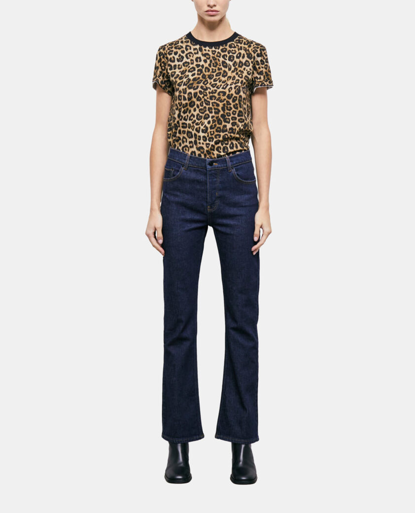 The Kooples FEMME BLUE BRUT jean flare bleu foncé