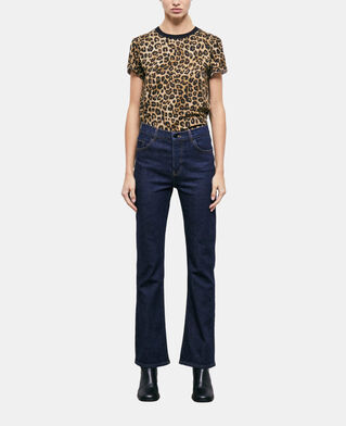 The Kooples FEMME BLUE BRUT jean flare bleu foncé