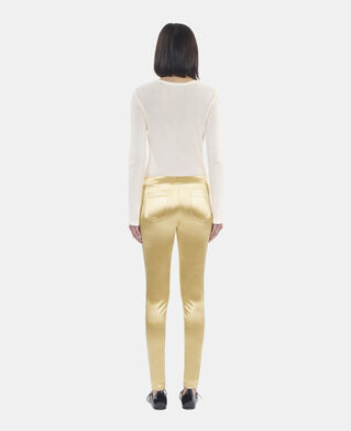 The Kooples WOMEN ANTIC GOLD golden satin leggings