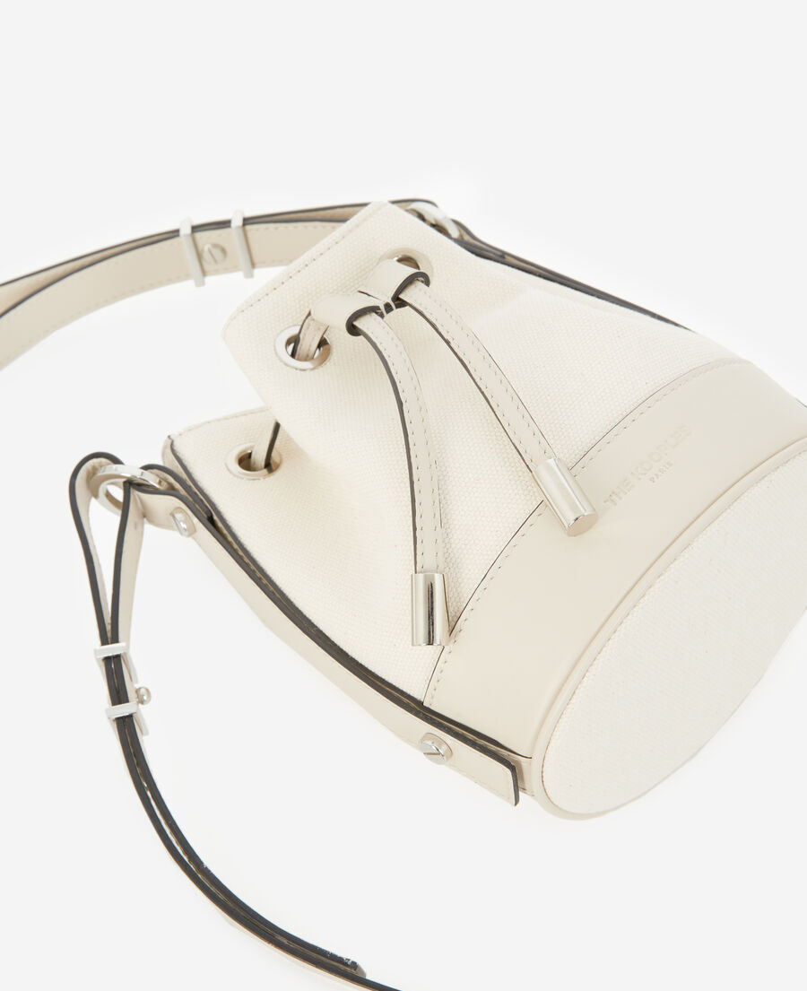 bolso small tela blanco crudo tina