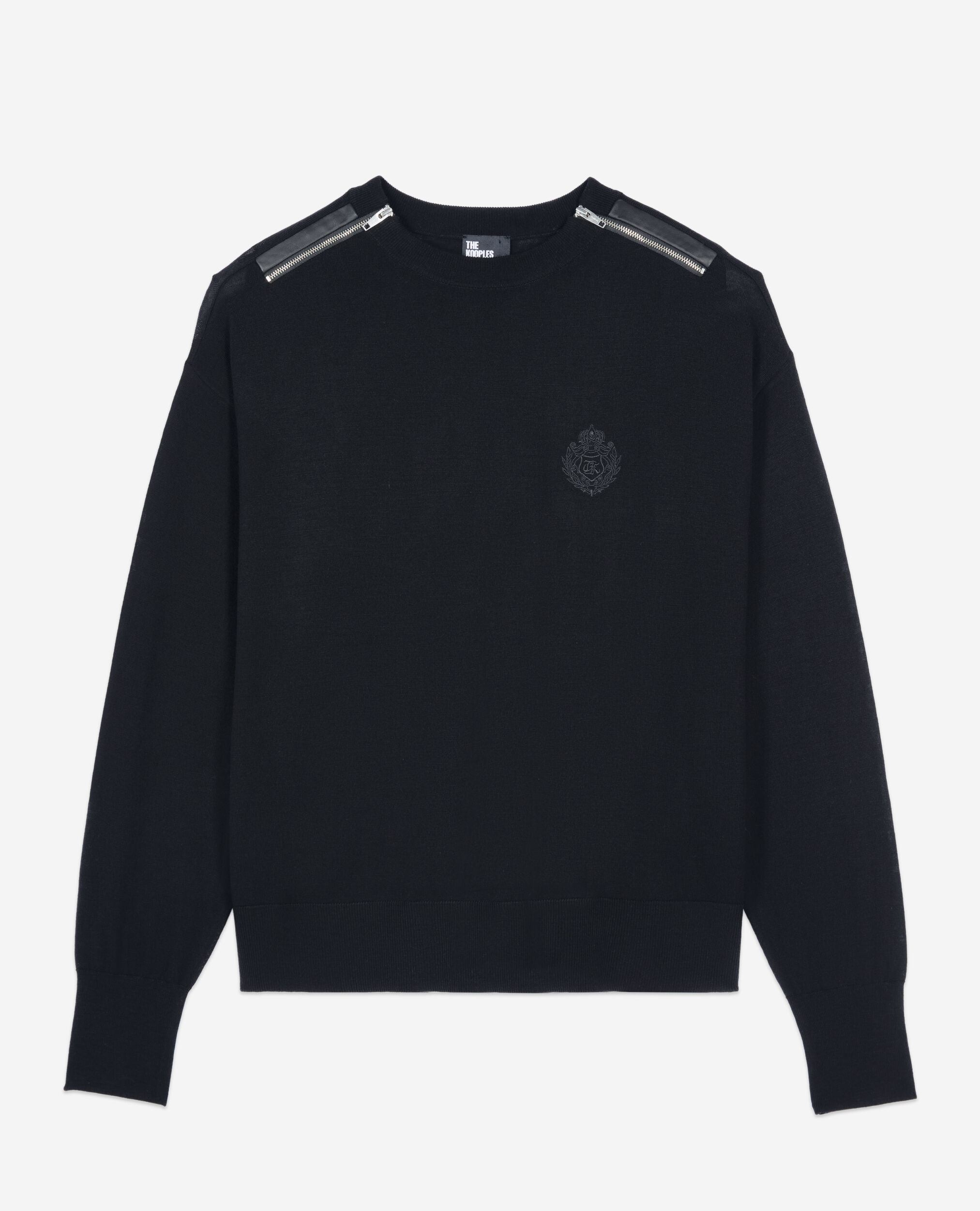 Black merino wool sweater The Kooples