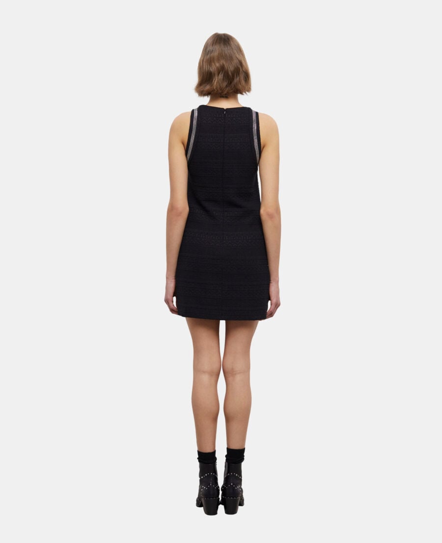 The Kooples MUJER BLACK vestido corto negro