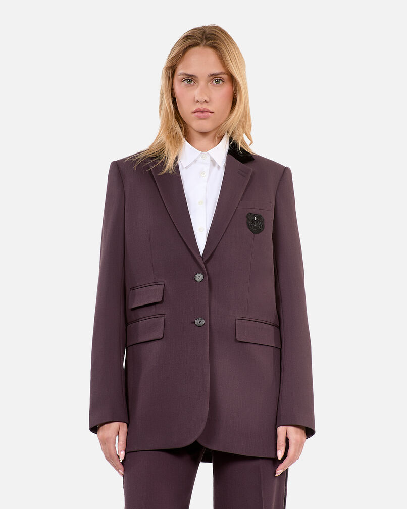 The Kooples MUJER BROWN chaqueta traje lana marrón