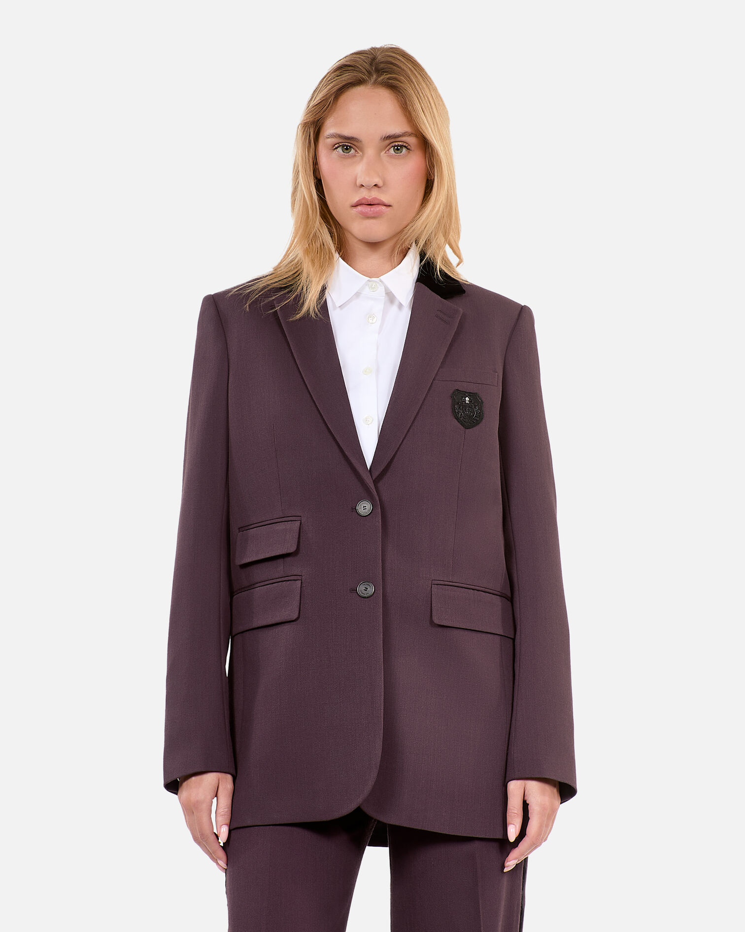 Veste tailleur en laine marron, BROWN, hi-res image number null