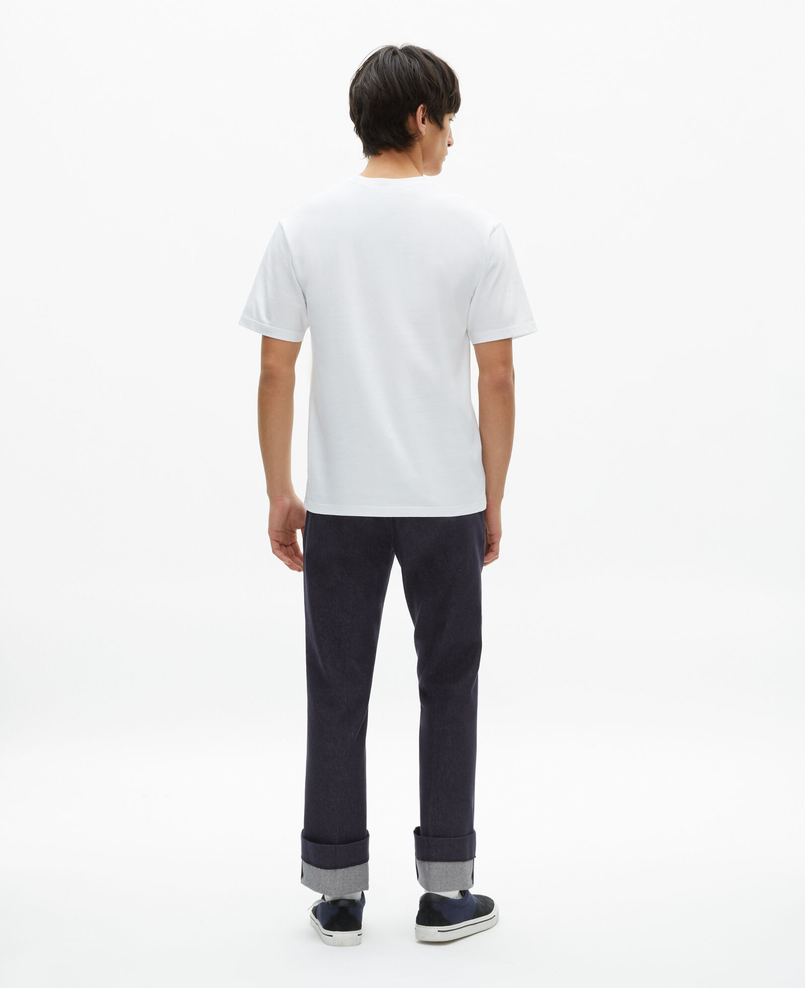 The Kooples HERREN WHITE weißes t-shirt mit beflockung