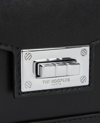 The Kooples FEMME BLACK STONE sac emily nano en cuir noir