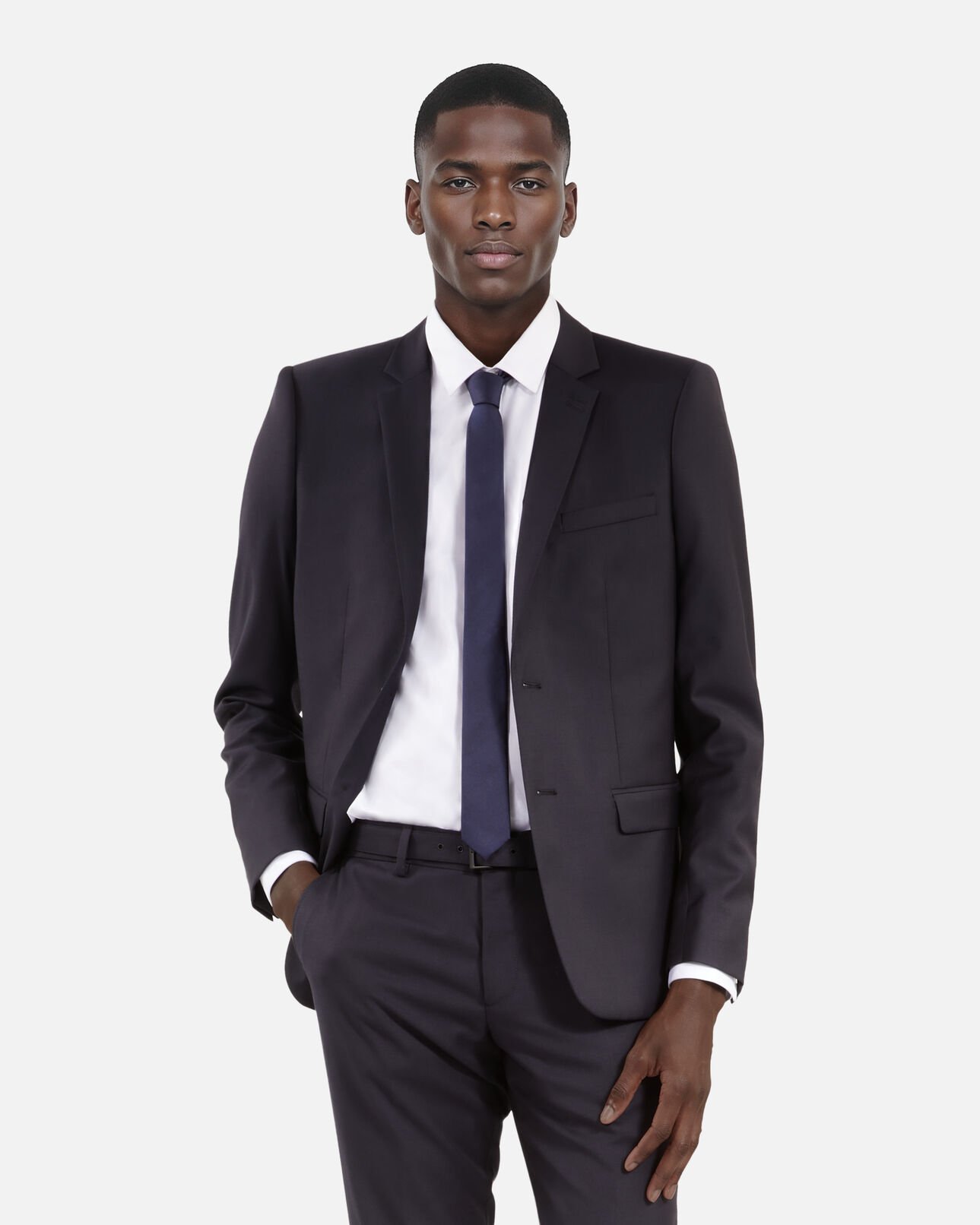 The Kooples HOMBRE NAVY corbata de seda azul marino