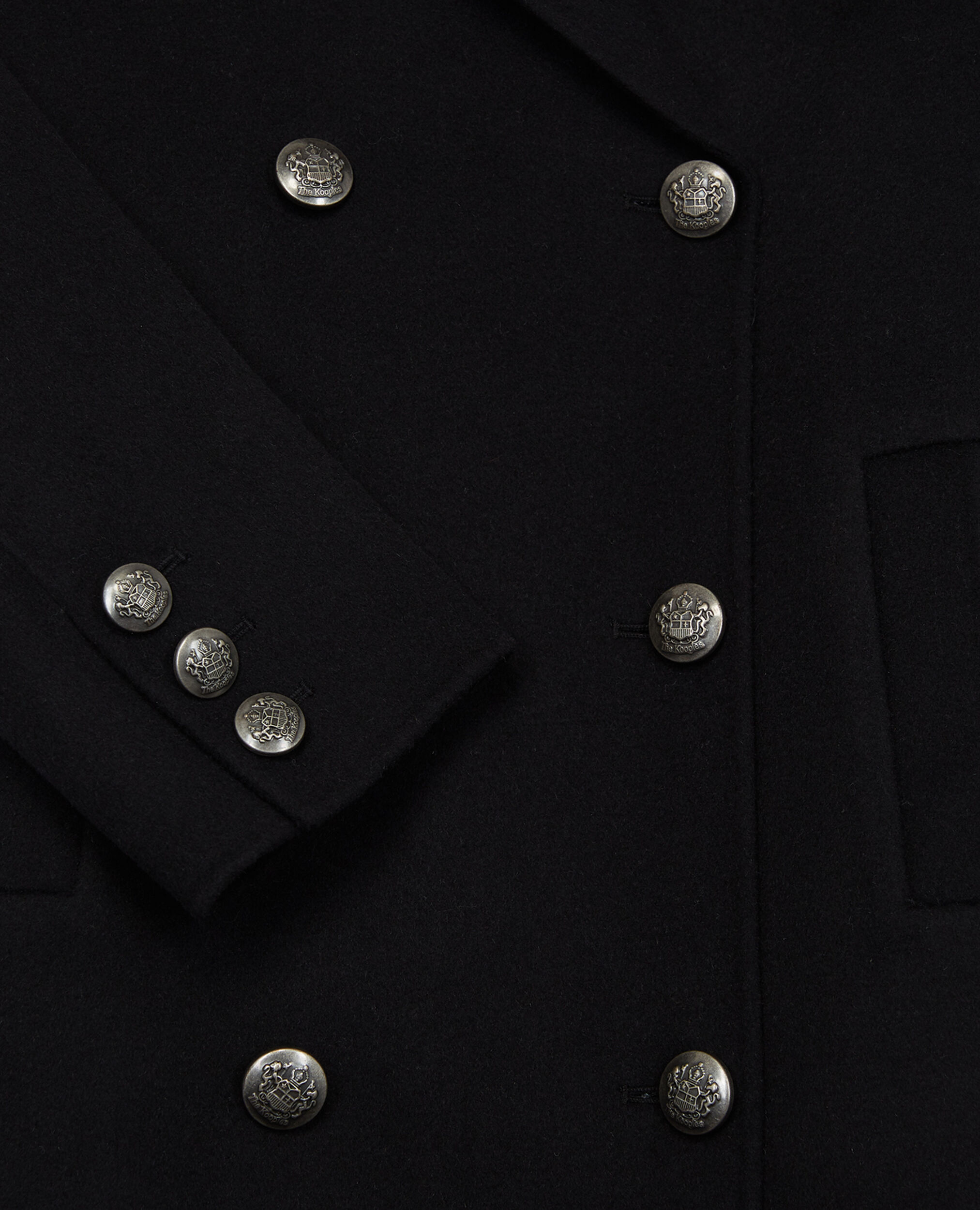 kooples double faced wool coat