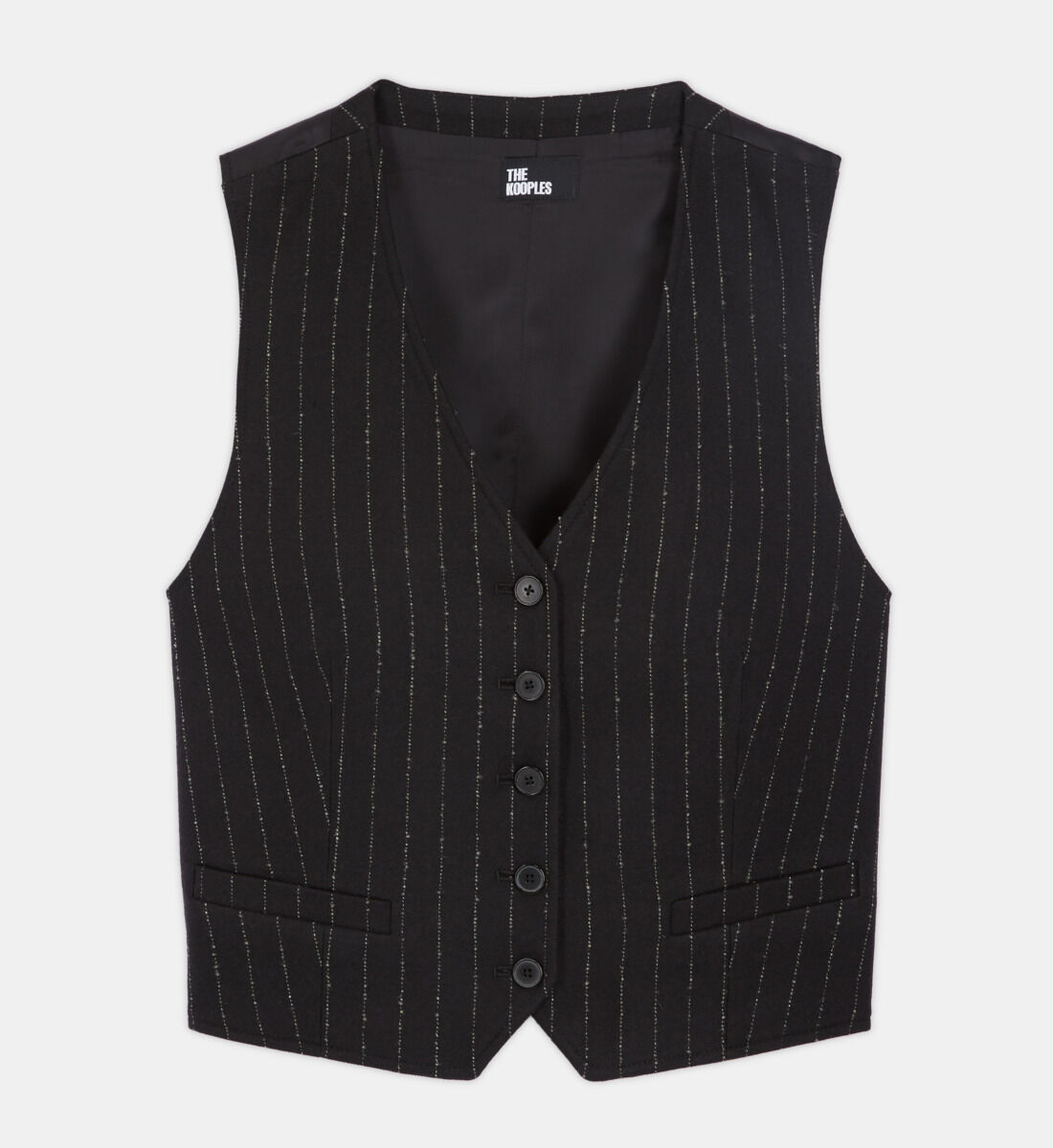 Striped wool suit vest | The Kooples US