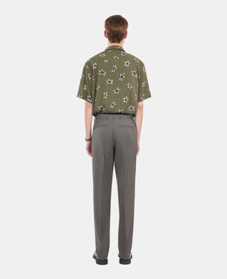 The Kooples MEN BROWN brown wool suit trousers