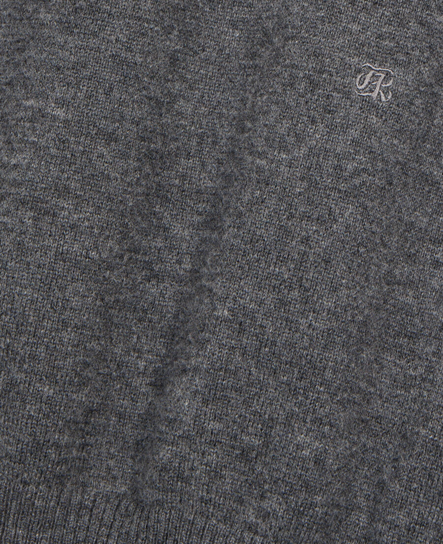 The Kooples H MIDDLE GREY MEL grey wool sweater