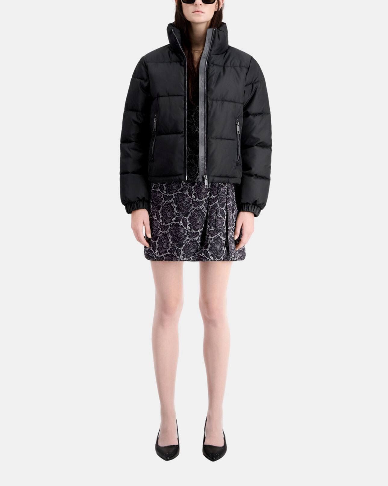 The Kooples DAMEN BLACK schwarze daunenjacke