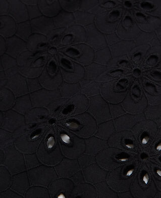 The Kooples F BLACK black pants with broderie anglaise
