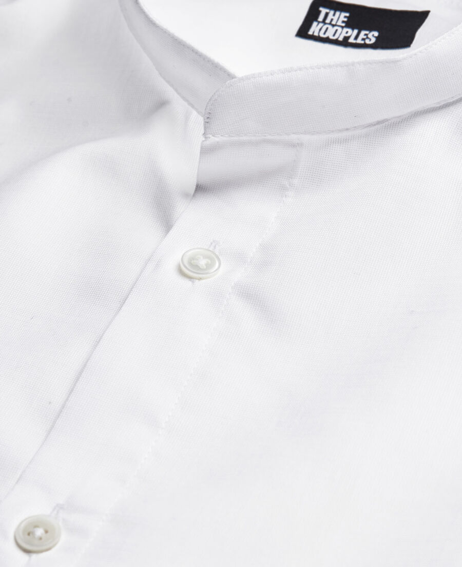 white shirt with officer collar