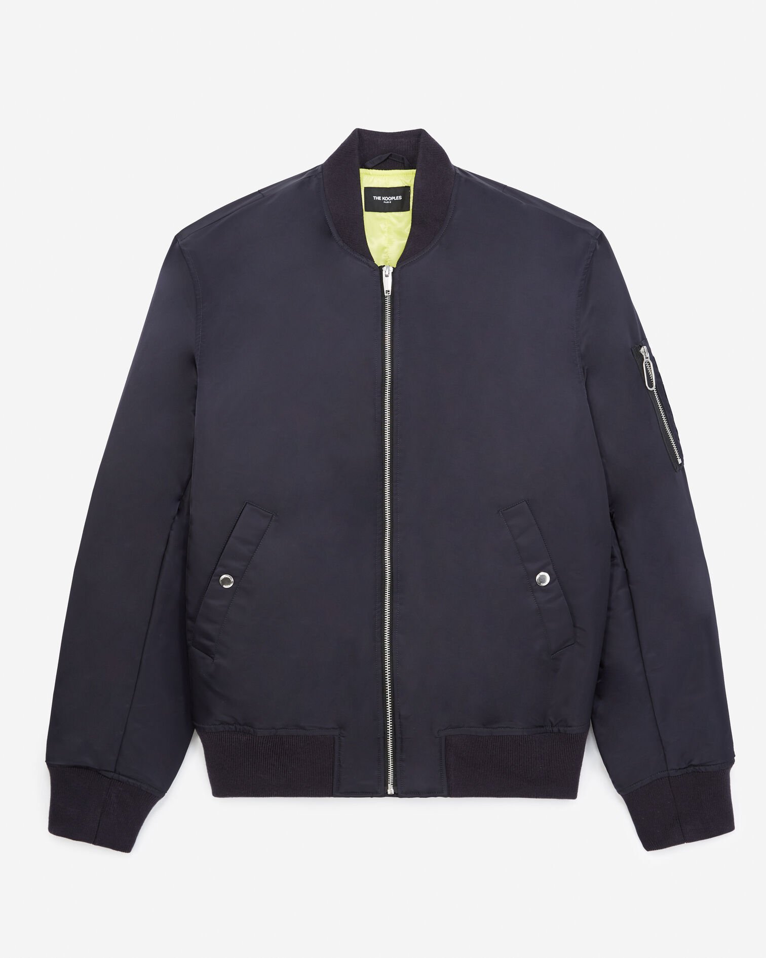Bomber technique matelassé bleu marine, DARK NAVY, hi-res image number null