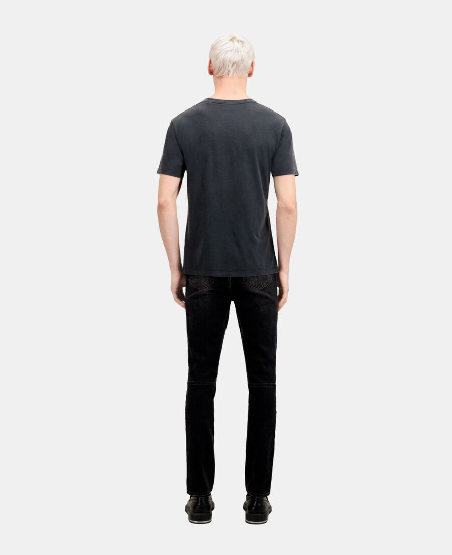 t-shirt homme noir avec sérigraphie vintage skull