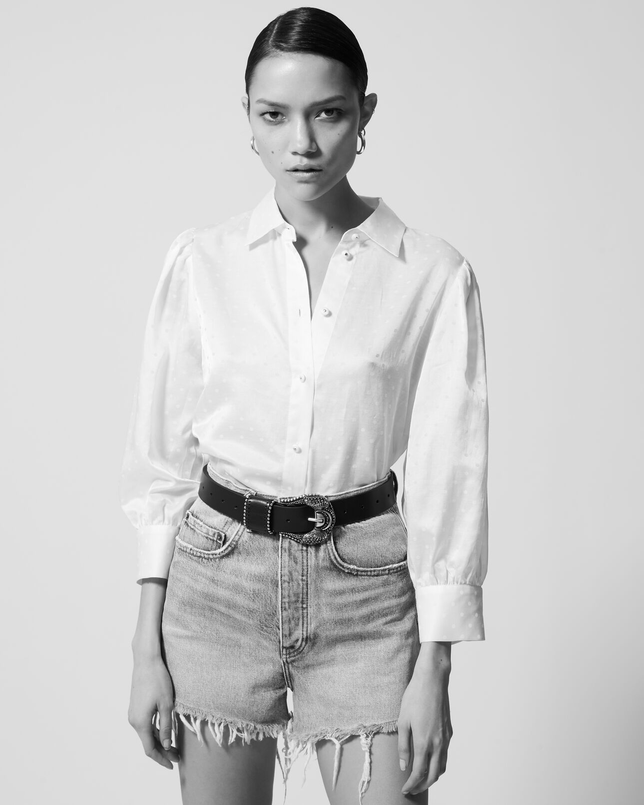 The Kooples WOMEN ECRU white shirt