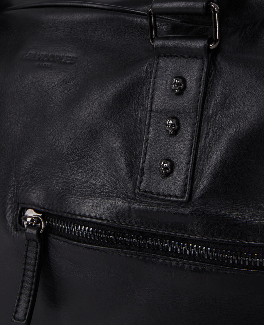 The Kooples MEN BLACK black leather briefcase