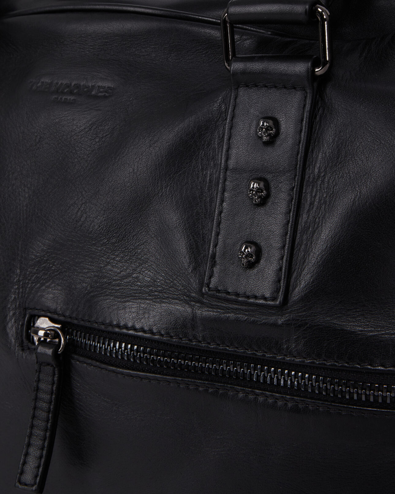 The Kooples MEN BLACK black leather briefcase