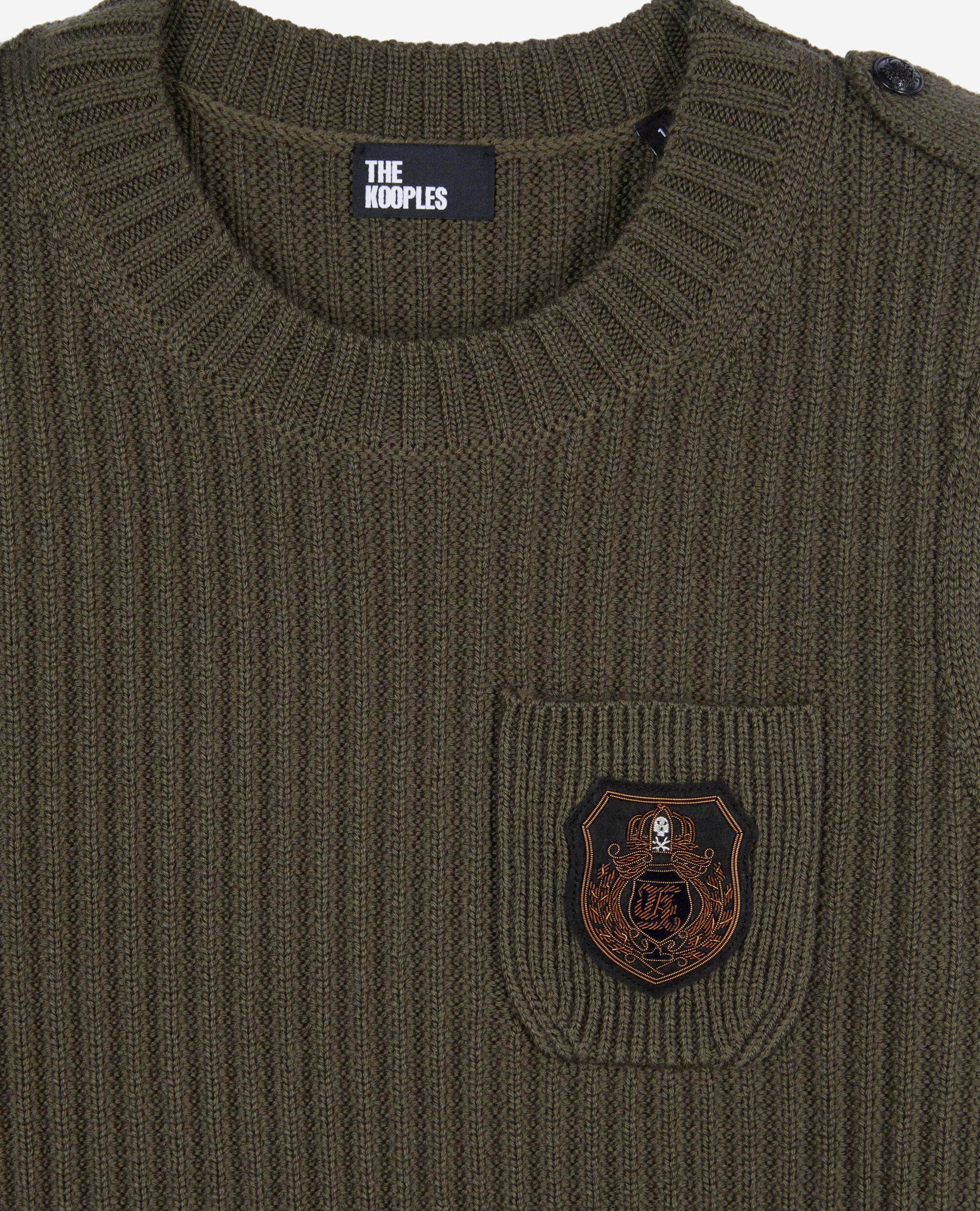 Khaki ribbed jumper 2025