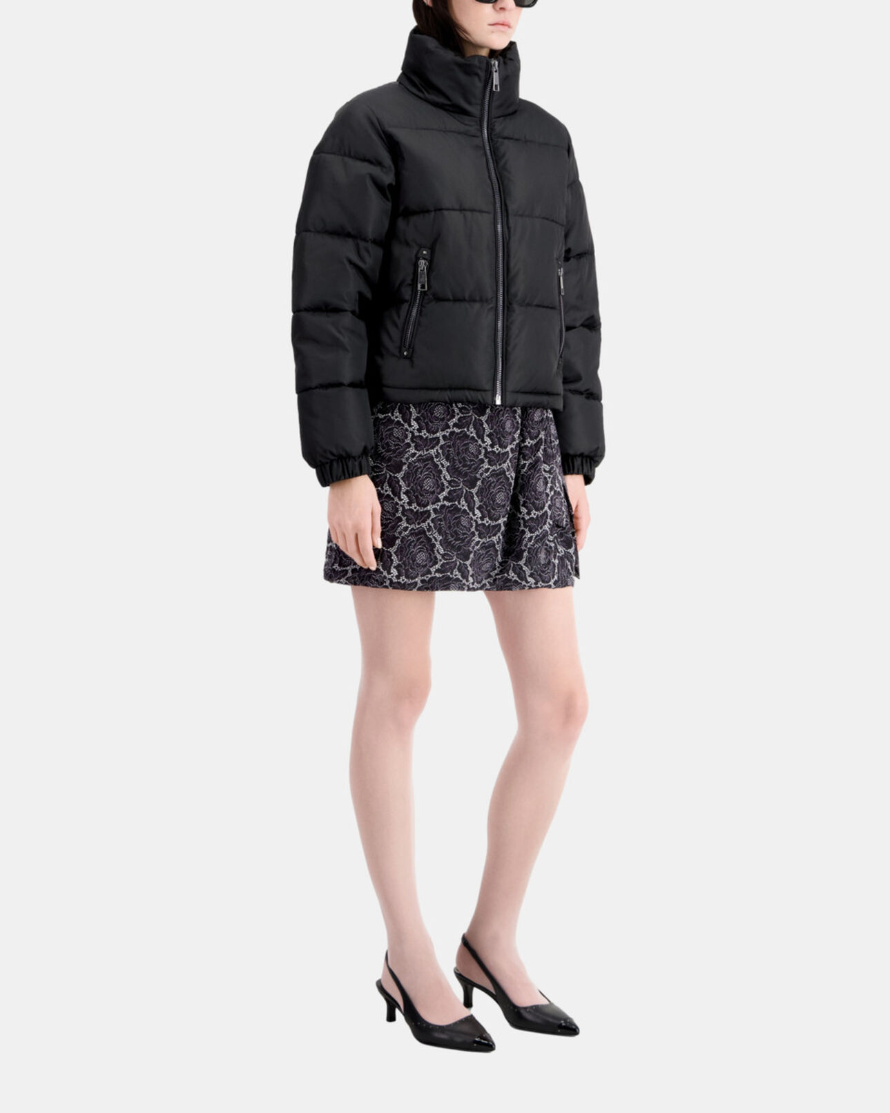 The Kooples DAMEN BLACK schwarze daunenjacke