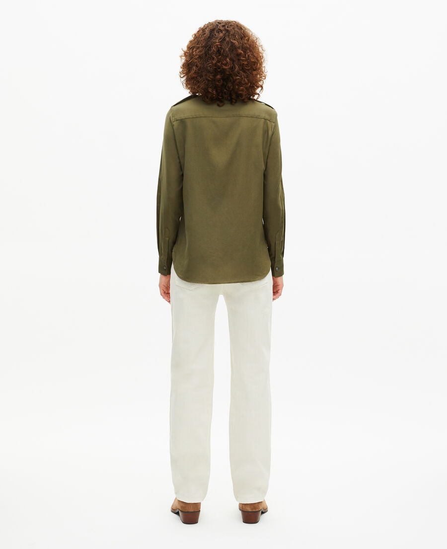 The Kooples WOMEN KAKI khaki shirt
