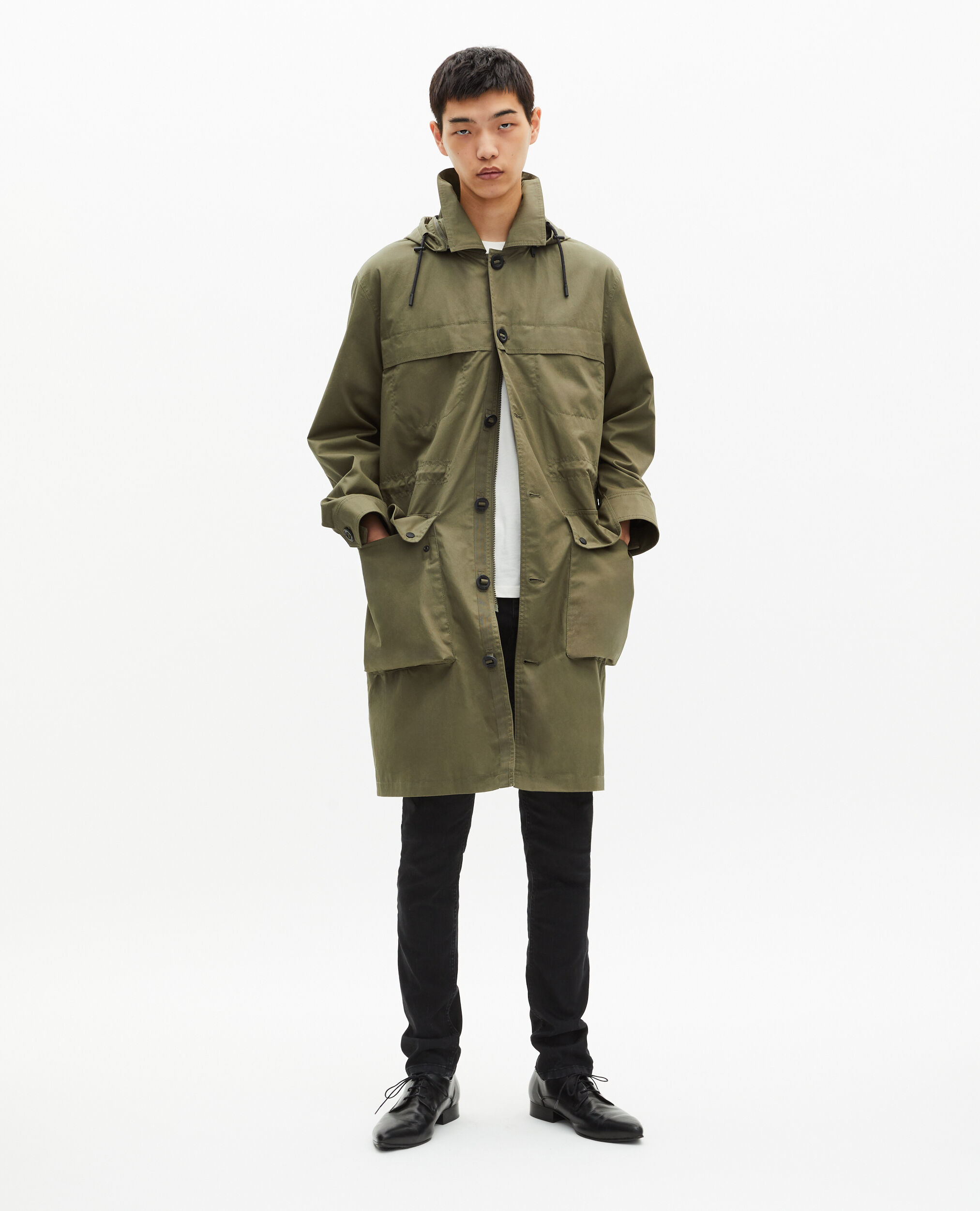 Parka à capuche kaki, KAKI, hi-res image number null
