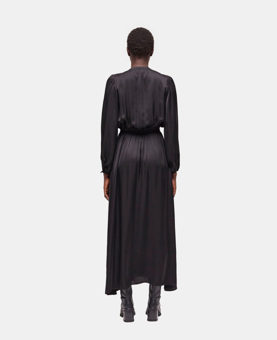 The Kooples FEMME BLACK robe longue noire