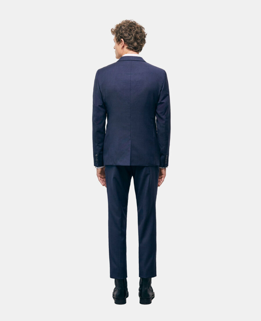 navy blue wool suit jacket