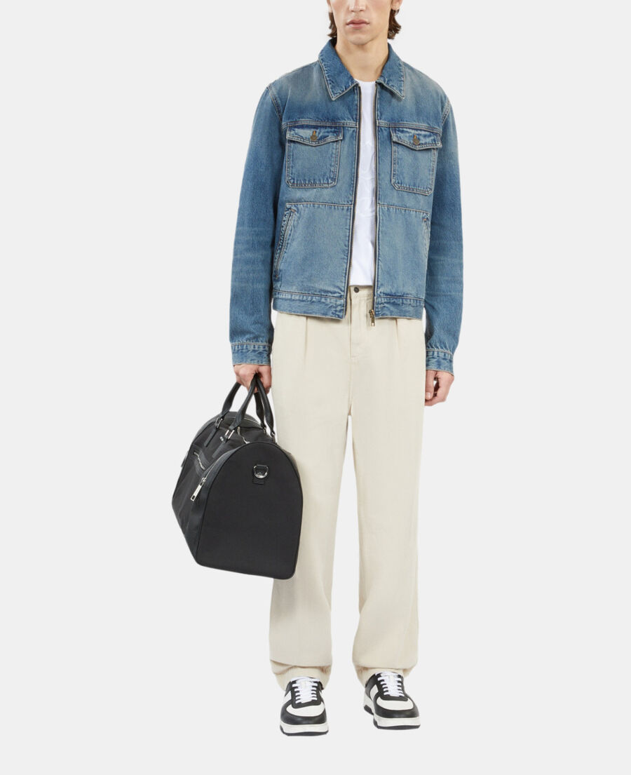 The Kooples HOMME MEDIUM BLUE blouson en denim bleu