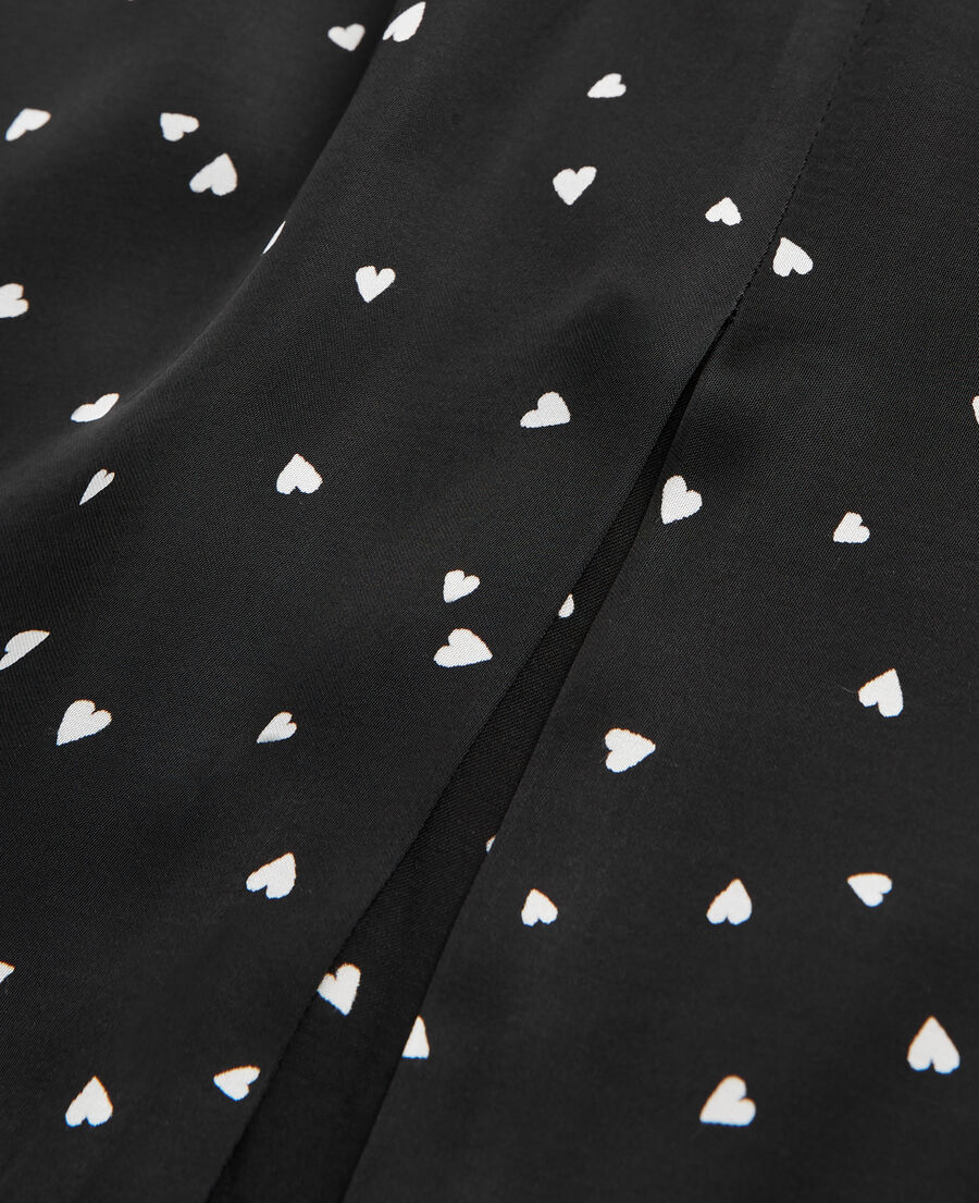 short dress with heart print