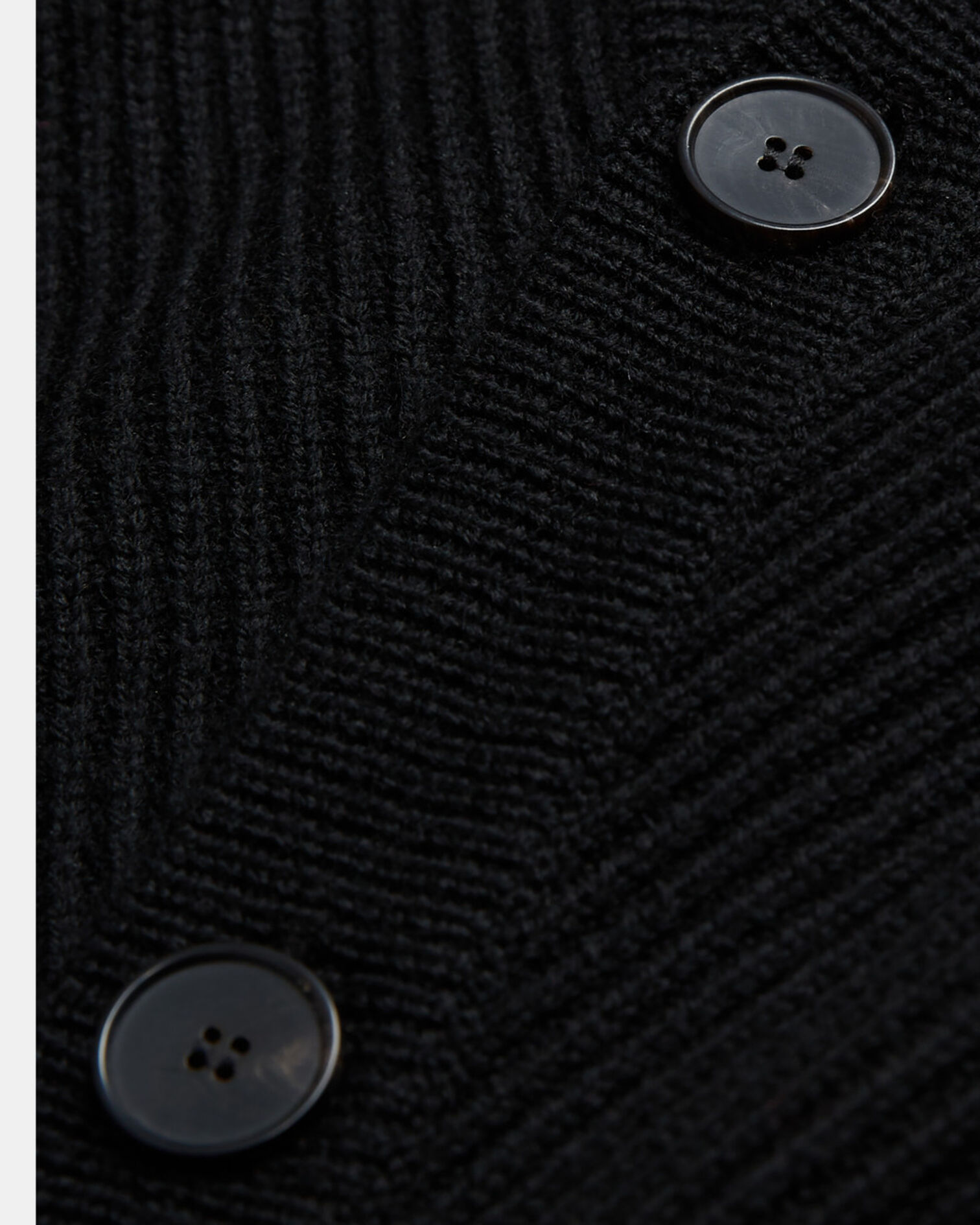 Black wool cardigan, BLACK, hi-res image number null