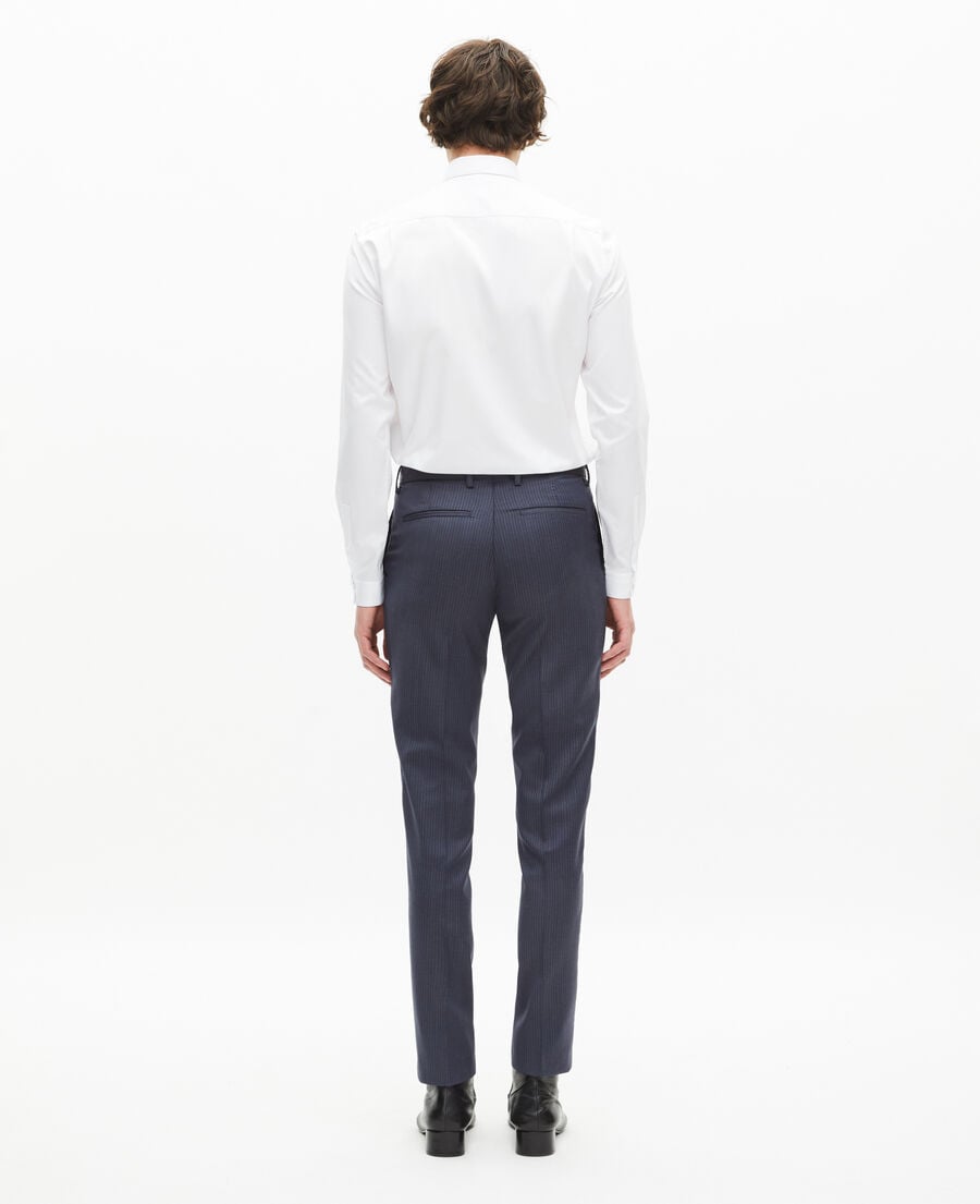 The Kooples MEN BLUE blue pinstripe suit pants