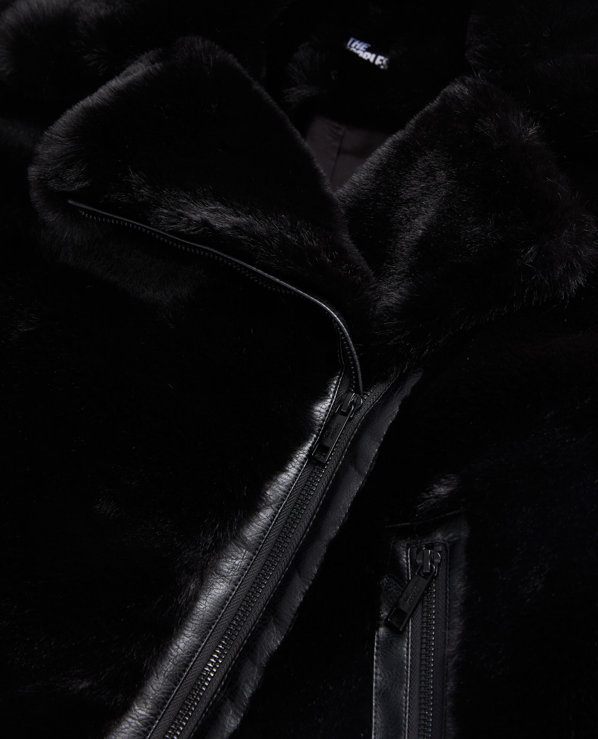 Veste aviateur store noir femme