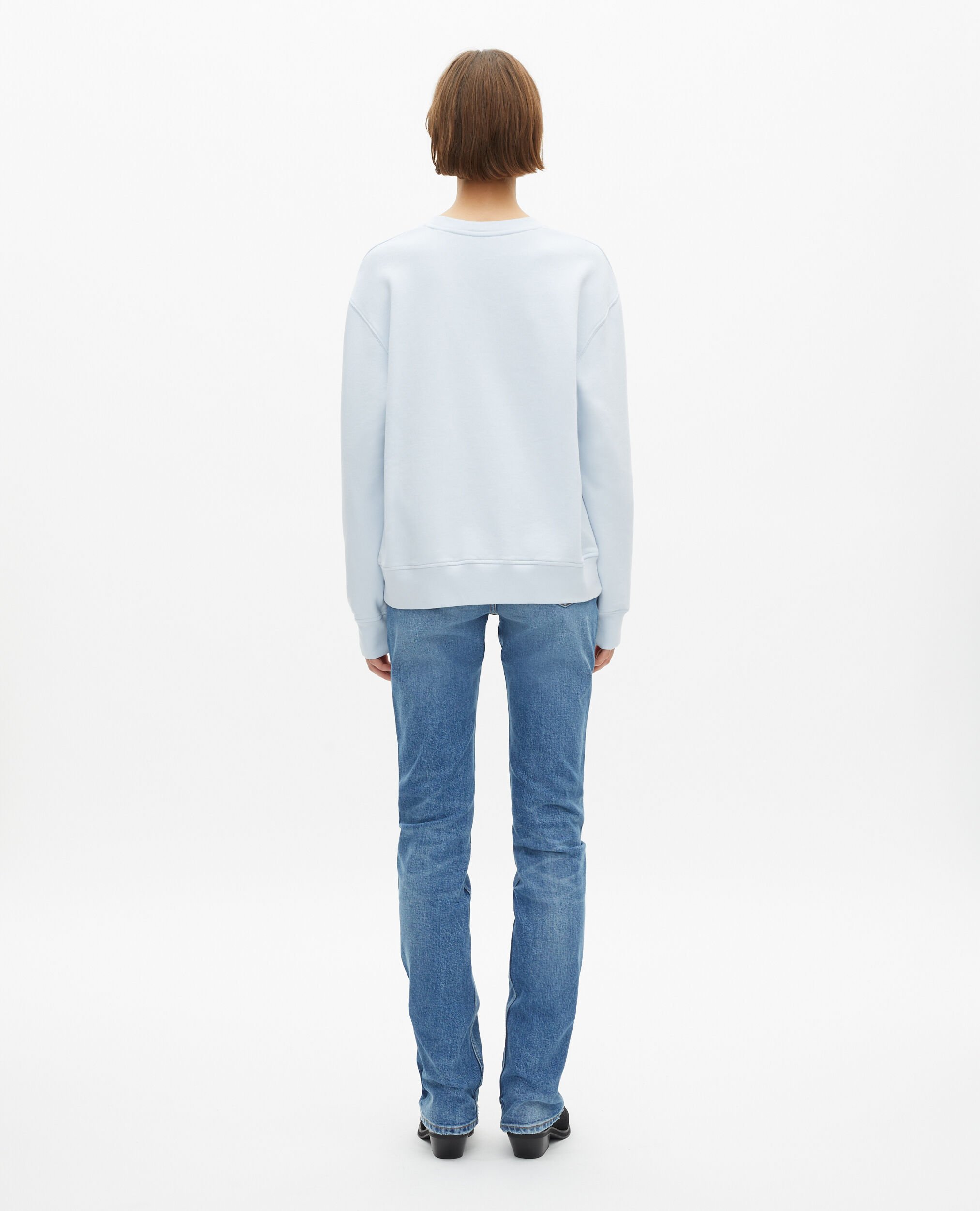 Sweatshirt avec sérigraphie bleu clair, LIGHT BLUE, hi-res image number null
