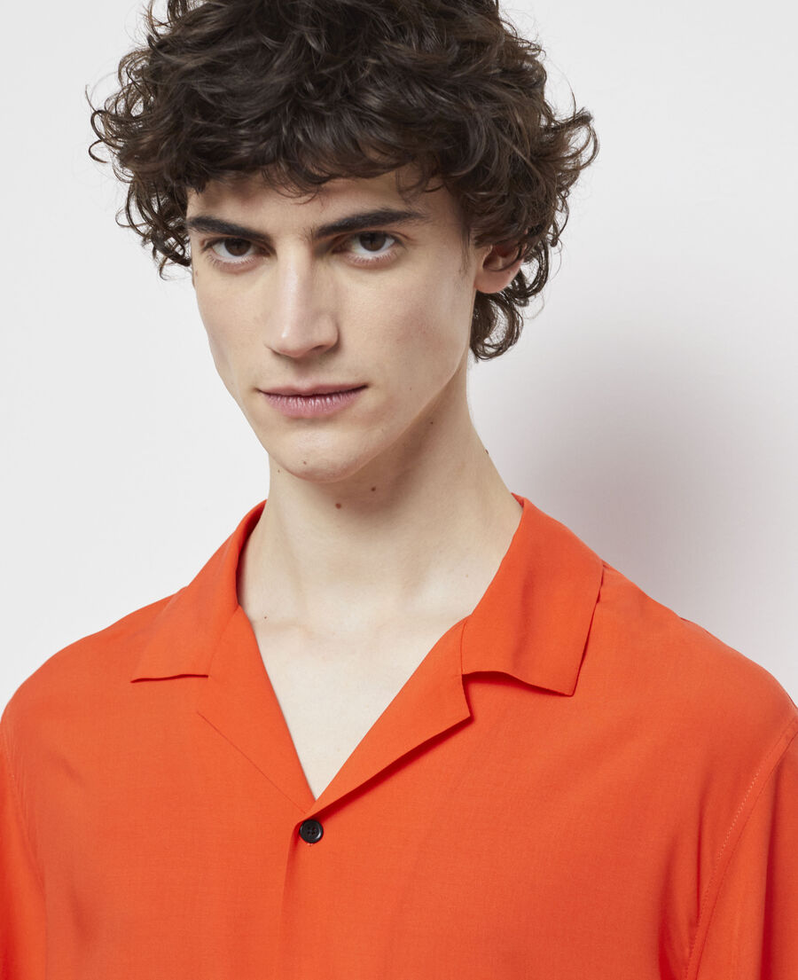 casual orange shirt