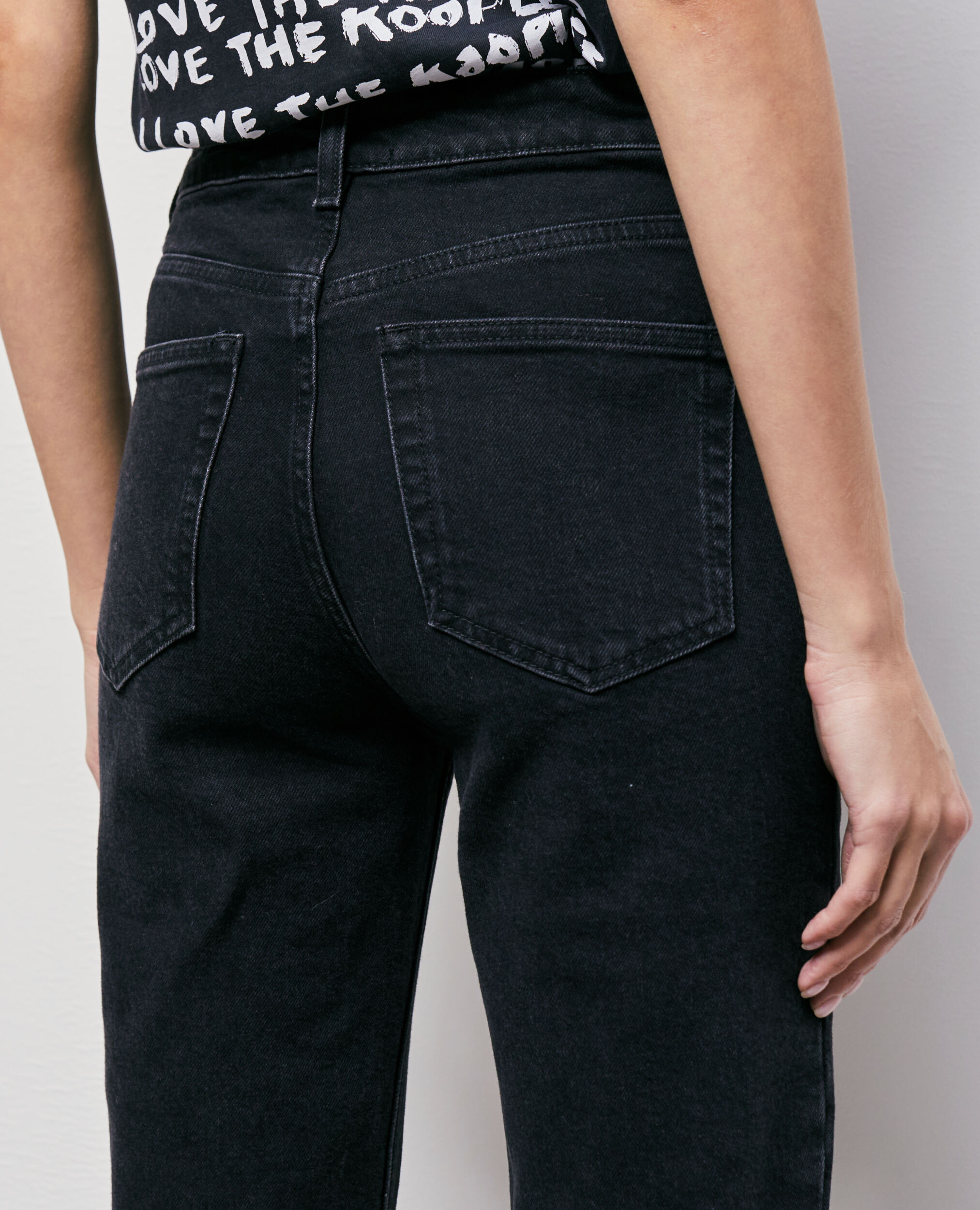 Schwarze Slim-Fit Jeans, BLACK WASHED, hi-res image number null