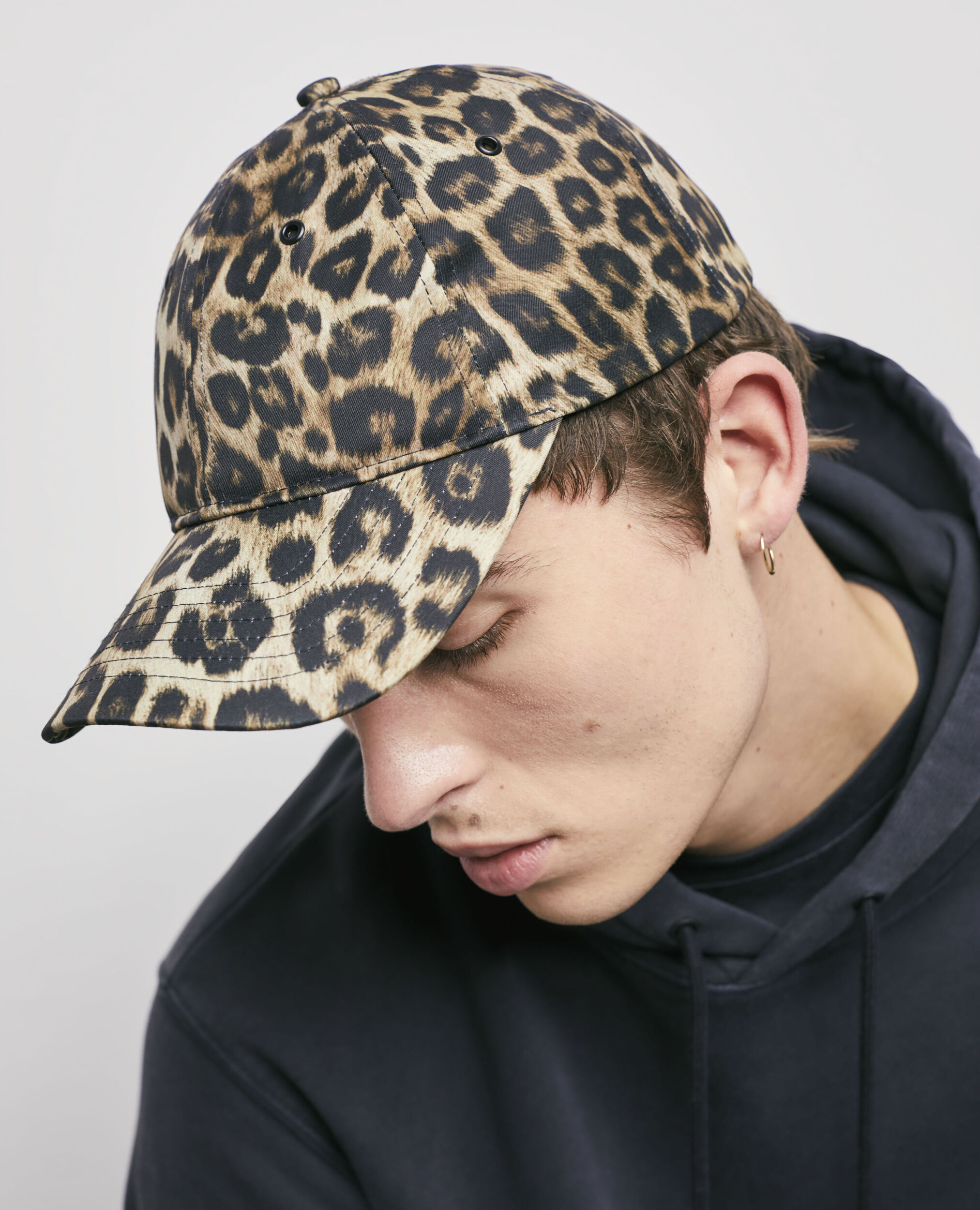 Leopard print baseball hat shop