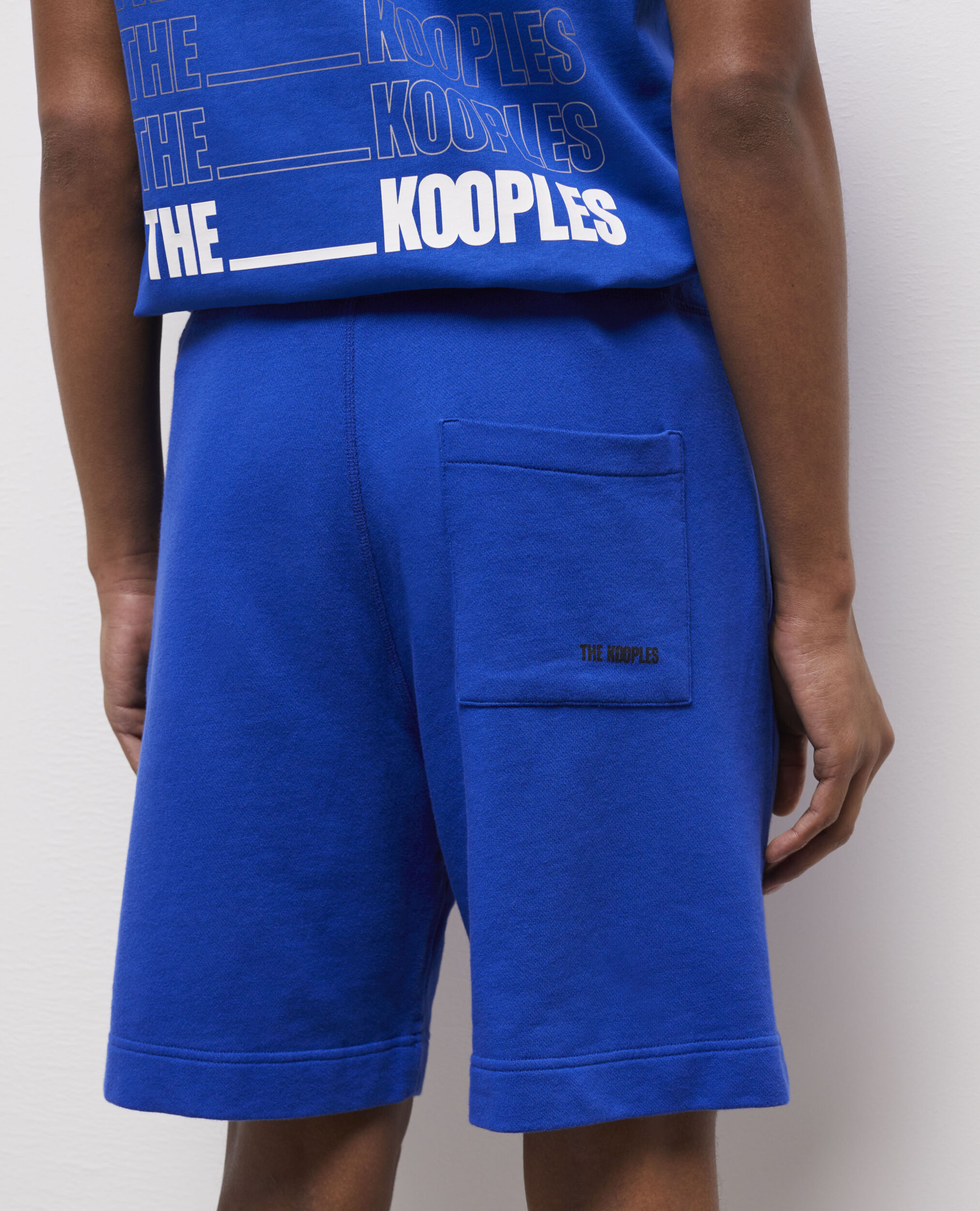 The Kooples blue logo shorts, BLUE ELECTRIC, hi-res image number null