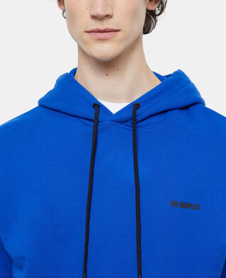 The Kooples HERREN BLUE ELECTRIC blaues sweatshirt mit the kooples logo
