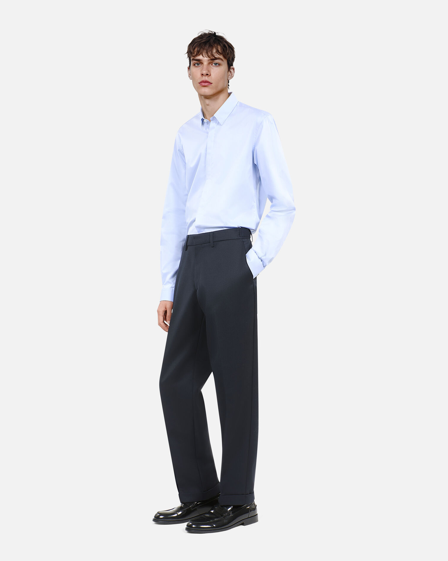 Blue navy trousers, DARK NAVY, hi-res image number null