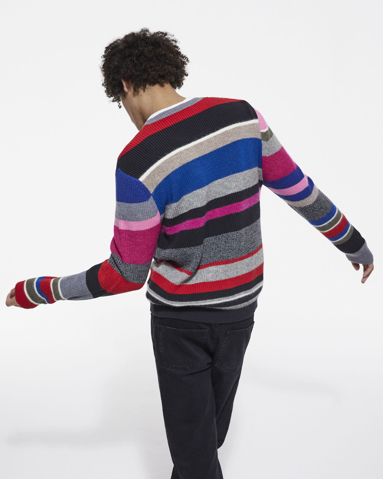 The Kooples HOMME MULTICO pull en laine multicolore