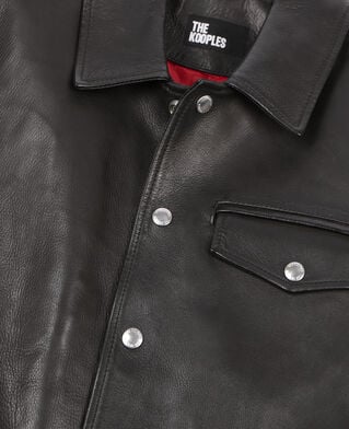 The Kooples HERREN BLACK schwarze lederjacke