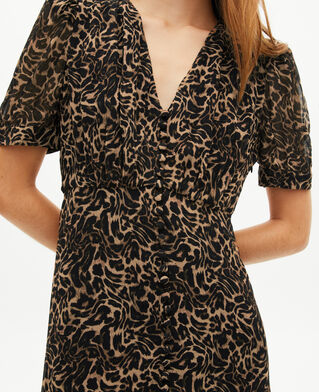 The Kooples F LEOPARD long leopard dress